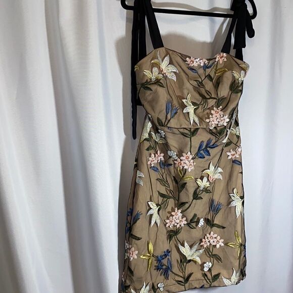 ANTHROPOLOGIE LESS ROSE FLORAL MINI DRESS - Picture 6 of 12